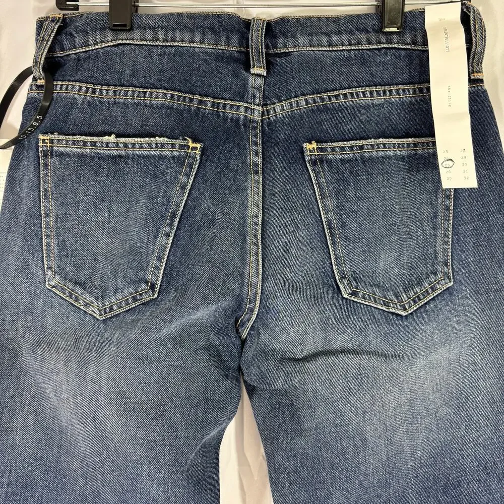 Current/Elliott Blue Medium Wash Straight Leg Jeans NWT Women’s Size 25